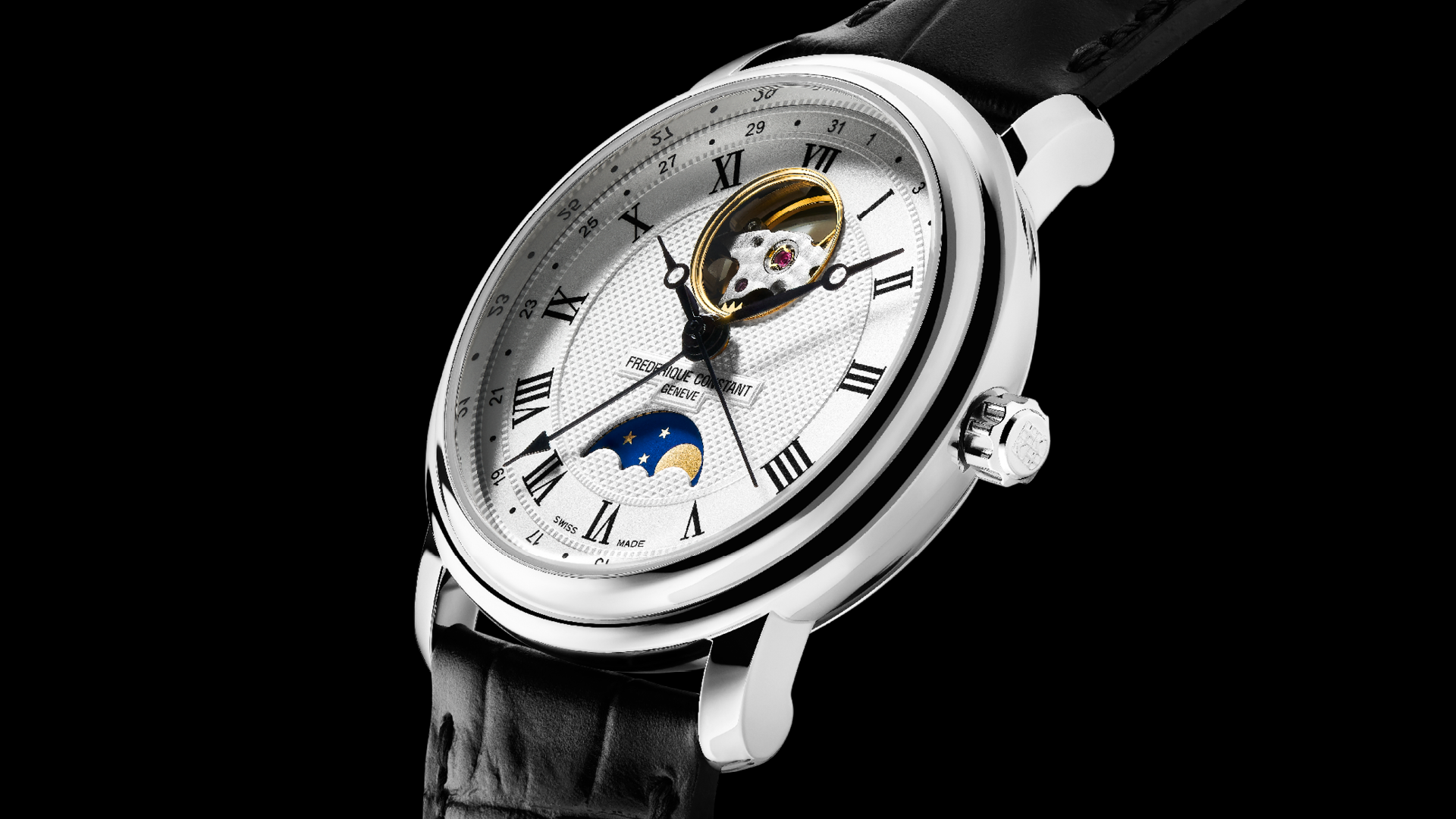 Frederique Constant Classics Heart Beat Moonphase Date Watch