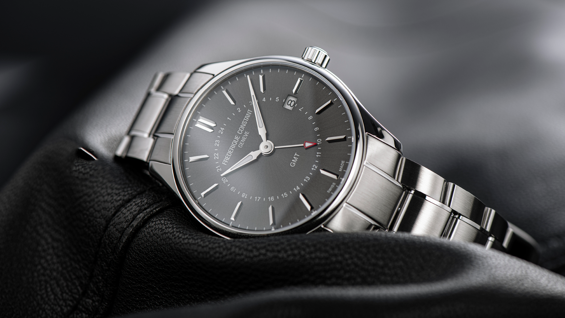 Frederique Constant Classics Quartz GMT Watch