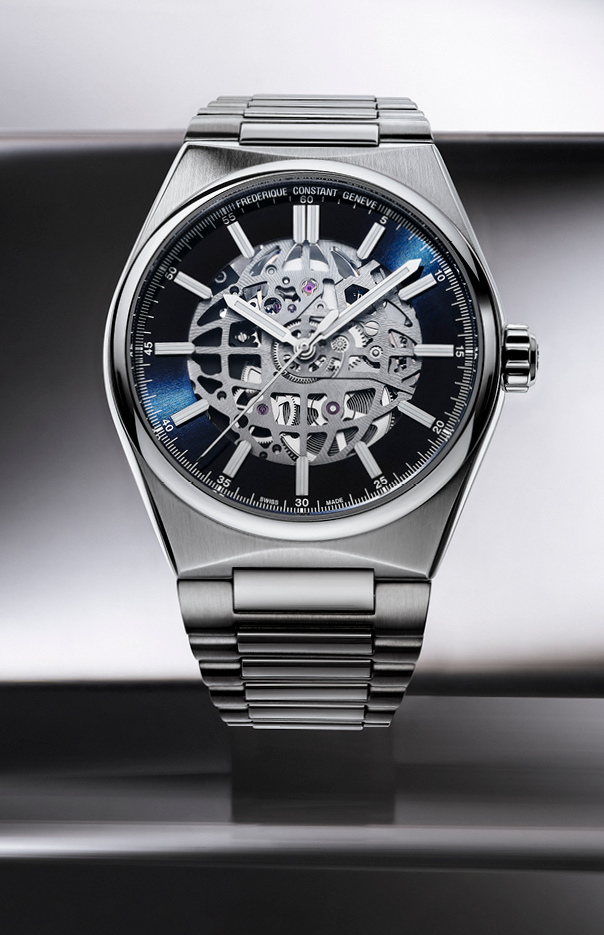 Highlife Automatic Skeleton watch for man. Automatic movement, skeleton dial, stainless-steel case and stainless-steel integrated and interchangeable bracelet 
