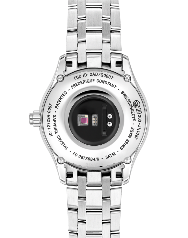 Vitality Gents Smartwatch for man. Quartz connected movement, green dial, stainless-steel case, connected functions, digital screen, rechargeable battery and stainless-steel bracelet 