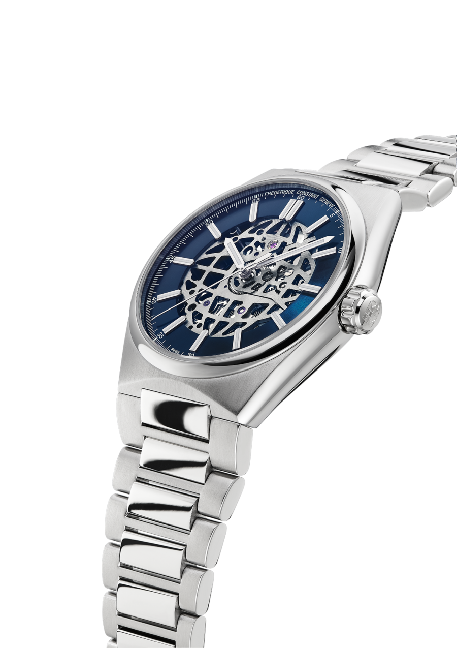 Highlife Automatic Skeleton watch for man. Automatic movement, skeleton dial, stainless-steel case and stainless-steel integrated and interchangeable bracelet
