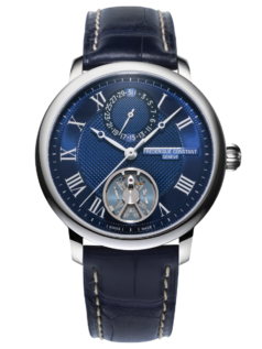 Highlife Monolithic Manufacture watch for men. Automatic movement, blue dial, stainless-steel case, date counter, monolithic oscillator and blue leather integrated and interchangeable strap. Limited Edition Watch