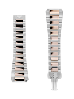 Stainless Steel Rose-Gold Bracelet. Easy changing system strap. Stainless-steel tongue buckle. 161mm