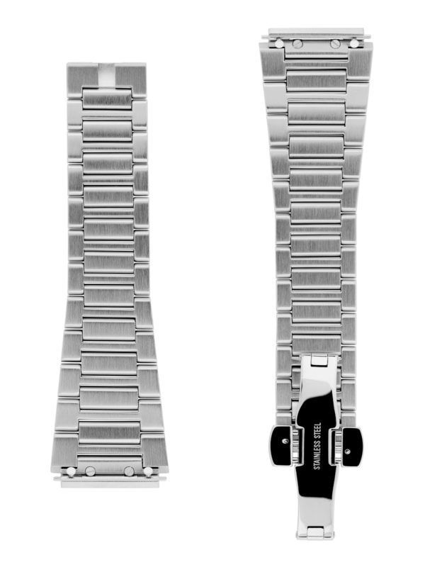 Stainless Steel Bracelet. Easy changing system strap. Stainless-steel tongue buckle. 179mm