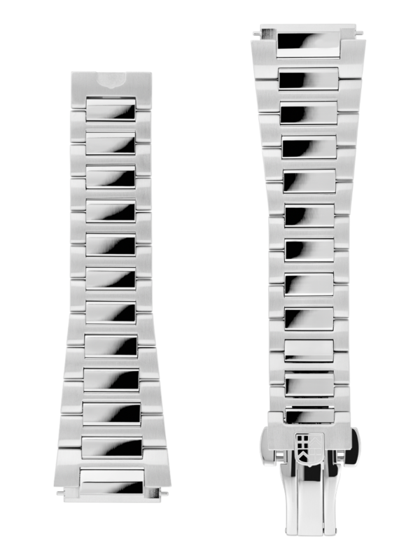 Stainless Steel Bracelet. Easy changing system strap. Stainless-steel tongue buckle. 179mm