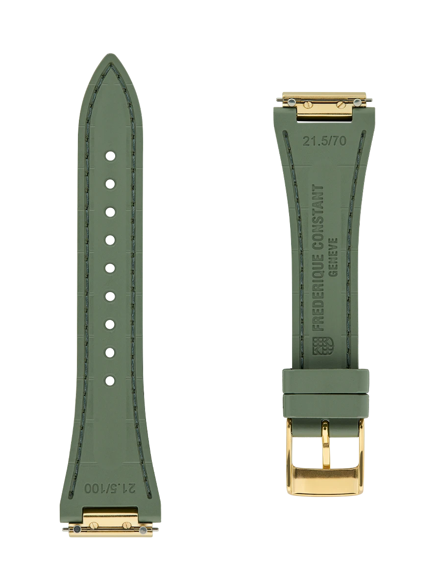 Straps Vert Caoutchouc 21.5x14 FCR-NHKAKI21.5X14-YGP