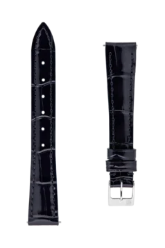 Straps Bleu Cuir De Veau Avec Motif Crocodile 15x12 FCS-BLUE15X12 Shiny XL SS