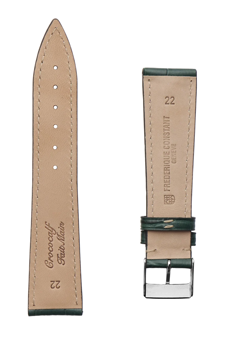 Straps  Kalbsleder Mit Krokoprägung 22x18 FCS-DGW22X18-SS