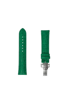 Straps Verde Calf Leather With Alligator Pattern Embossing 18.25x16 FCS-GRA18X16 CREST SS
