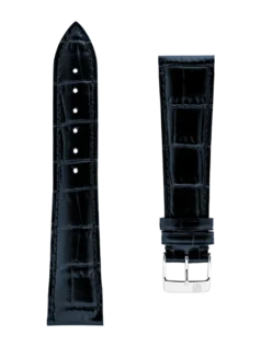 Straps Blue Calf Leather With Crocodile Pattern 20x18 FCS-N20X18 SS
