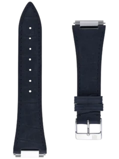 Straps Blu Pelle Di Vitello Con Motivo Coccodrillo 25.5x18 FCS-NHNN25.5X18 SS